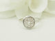 Bague 53.5 Art déco - Bague ancienne en or blanc 18 carats et platine, diamants taille rose 58 Facettes 33865