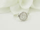Bague 53.5 Art déco - Bague ancienne en or blanc 18 carats et platine, diamants taille rose 58 Facettes 33865