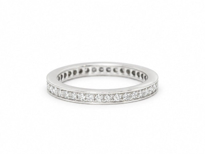 Bague 54 Mauboussin Chance of Love - Alliance en or blanc 18 carats et diamants 0,50 ct 58 Facettes 33864