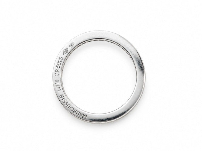 Bague 54 Mauboussin Chance of Love - Alliance en or blanc 18 carats et diamants 0,50 ct 58 Facettes 33864