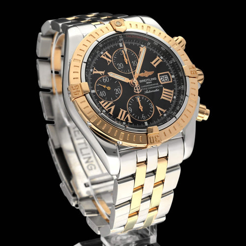 Montre Breitling - Montre Chronomat Evolution C13356, or rose et acier, 2007 58 Facettes BTL/CHM/247