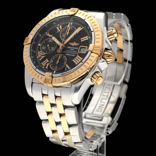 Montre Breitling - Montre Chronomat Evolution C13356, or rose et acier, 2007 58 Facettes BTL/CHM/247