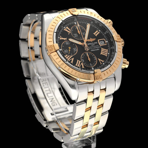 Montre Breitling - Montre Chronomat Evolution C13356, or rose et acier, 2007 58 Facettes BTL/CHM/247