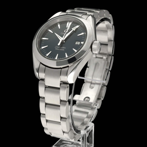 Montre Omega Seamaster Aqua Terra - Montre à quartz en acier, 29 mm, 2001 58 Facettes OMG/SEA/461