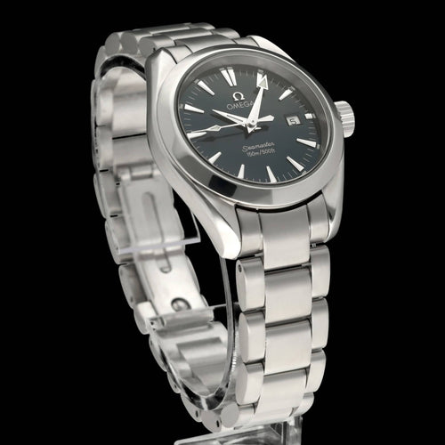 Montre Omega Seamaster Aqua Terra - Montre à quartz en acier, 29 mm, 2001 58 Facettes OMG/SEA/461