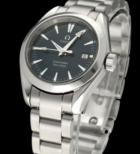 Montre Omega Seamaster Aqua Terra - Montre à quartz en acier, 29 mm, 2001 58 Facettes OMG/SEA/461