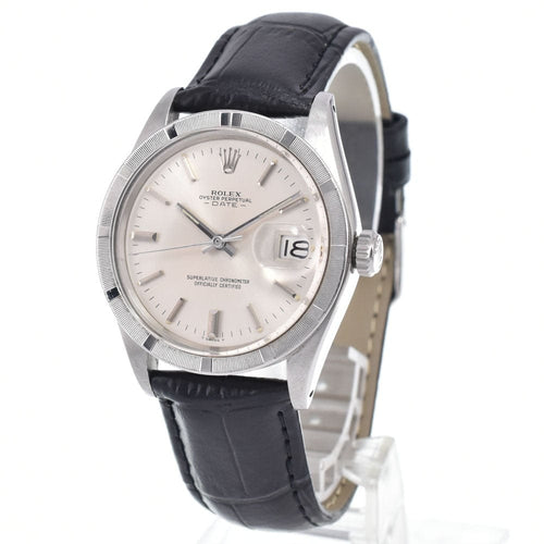 Montre Rolex Oyster Perpetual Date - Montre automatique en acier et or jaune, index diamants 58 Facettes ab1b6vpuii