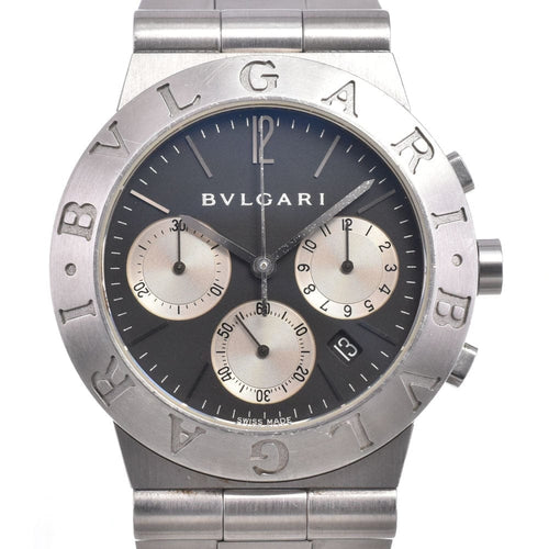 Montre Bvlgari Diagono - Montre chronographe à quartz en acier inoxydable 58 Facettes khfhvy768j