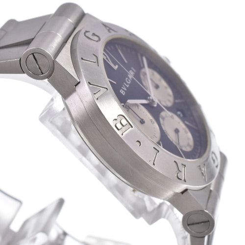 Montre Bvlgari Diagono - Montre chronographe à quartz en acier inoxydable 58 Facettes khfhvy768j