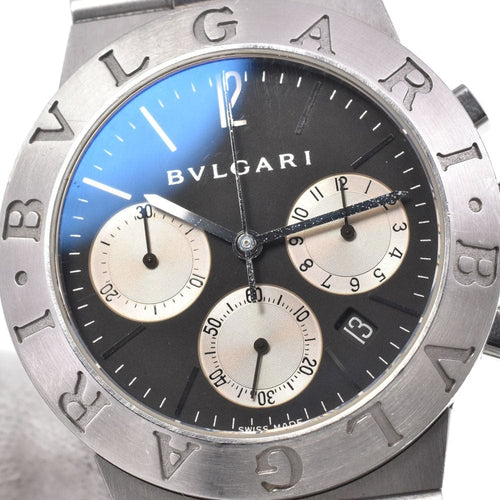 Montre Bvlgari Diagono - Montre chronographe à quartz en acier inoxydable 58 Facettes khfhvy768j