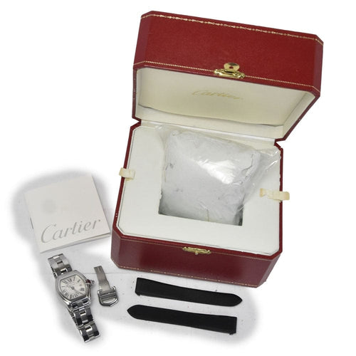 Montre Cartier - Montre Roadster à quartz en acier inoxydable et nacre 58 Facettes p4tvgdnpoi
