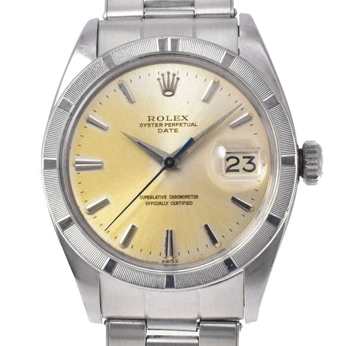 Montre Rolex - Montre Oyster Perpetual Date en acier et or jaune, index diamants 58 Facettes xgg8zmdqek