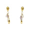 Boucles d'oreilles Boucles d’oreilles pendantes en or 18 ct avec quartz rose et améthystes 58 Facettes 29106