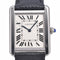 Montre Cartier - Montre Tank Solo à quartz en acier inoxydable et cuir 58 Facettes t96h8fbrif