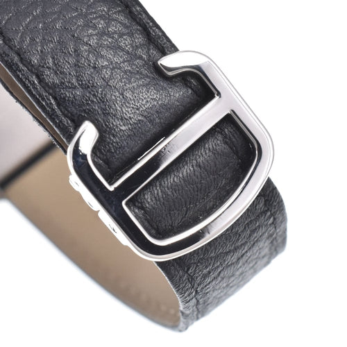 Montre Cartier - Montre Tank Solo à quartz en acier inoxydable et cuir 58 Facettes t96h8fbrif