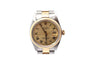 Montre Rolex Oyster Perpetual Date - Montre automatique 34 mm or et acier 58 Facettes 27486