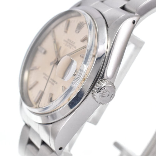 Montre Rolex - Montre Oyster Perpetual Date automatique, acier inoxydable et or jaune, index diamants 58 Facettes reg0cbe7je