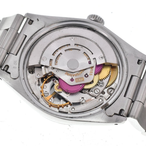 Montre Rolex - Montre Oyster Perpetual Date automatique, acier inoxydable et or jaune, index diamants 58 Facettes reg0cbe7je