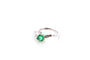 Bague 54 Bague émeraude et diamants en or 18 carats 58 Facettes 27554