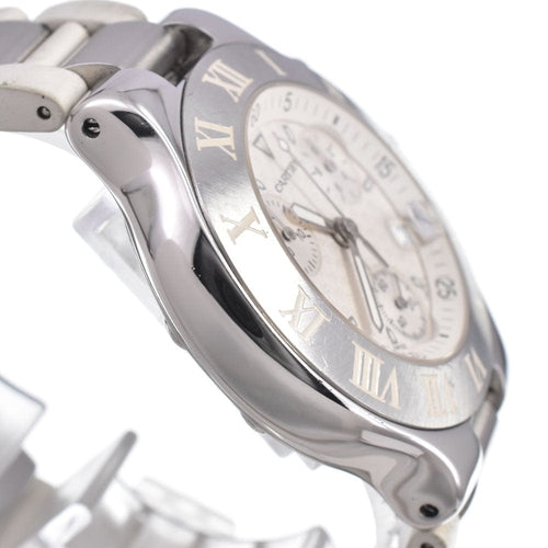 Montre Cartier - Montre Must 21 Chronoscaph à quartz en acier inoxydable 58 Facettes txh7oqttz4