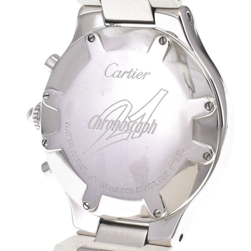 Montre Cartier - Montre Must 21 Chronoscaph à quartz en acier inoxydable 58 Facettes txh7oqttz4