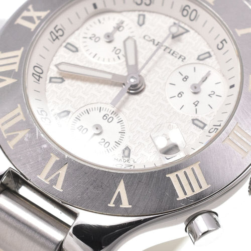 Montre Cartier - Montre Must 21 Chronoscaph à quartz en acier inoxydable 58 Facettes txh7oqttz4