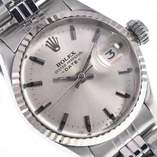 Montre Rolex - Montre Oyster Perpetual Date automatique en acier inoxydable 58 Facettes u33fa1ybpi