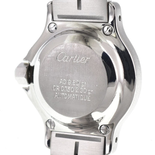 Montre Cartier - Montre Santos de Cartier Octagon automatique en acier et or jaune 58 Facettes idn5zid2uu