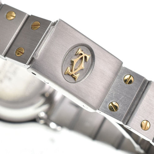 Montre Cartier - Montre Santos de Cartier Octagon automatique en acier et or jaune 58 Facettes idn5zid2uu