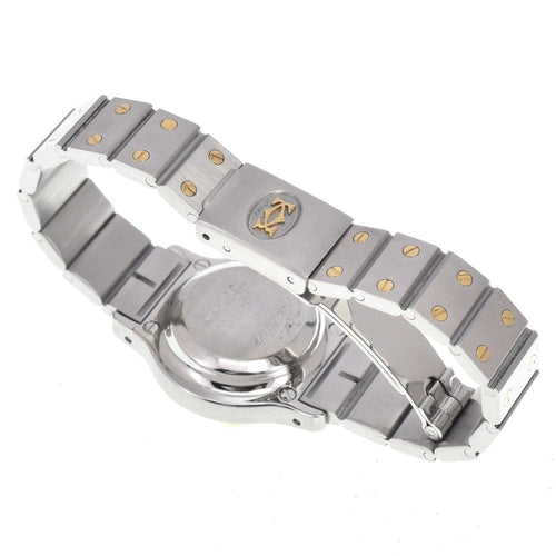 Montre Cartier - Montre Santos de Cartier Octagon automatique en acier et or jaune 58 Facettes idn5zid2uu