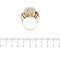 Bague 54 Bague cocktail en or jaune, rose et blanc 18 ct avec morganite et diamants 58 Facettes 37785