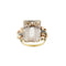 Bague 54 Bague cocktail en or jaune, rose et blanc 18 ct avec morganite et diamants 58 Facettes 37785