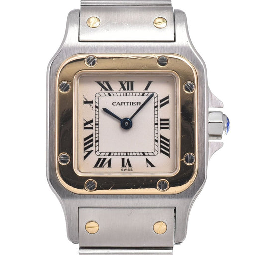 Montre Cartier - Montre Santos de Cartier Galbée à quartz en acier inoxydable et or jaune 58 Facettes nkf9ekfi2x