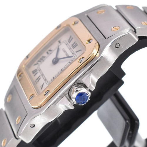 Montre Cartier - Montre Santos de Cartier Galbée à quartz en acier inoxydable et or jaune 58 Facettes nkf9ekfi2x