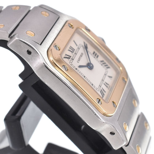Montre Cartier - Montre Santos de Cartier Galbée à quartz en acier inoxydable et or jaune 58 Facettes nkf9ekfi2x