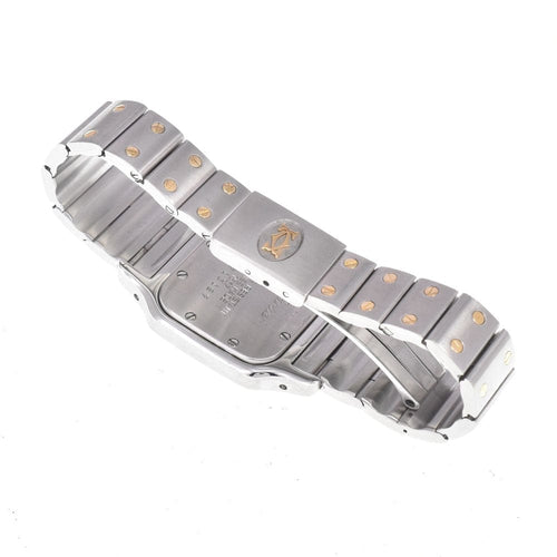 Montre Cartier - Montre Santos de Cartier Galbée à quartz en acier inoxydable et or jaune 58 Facettes nkf9ekfi2x