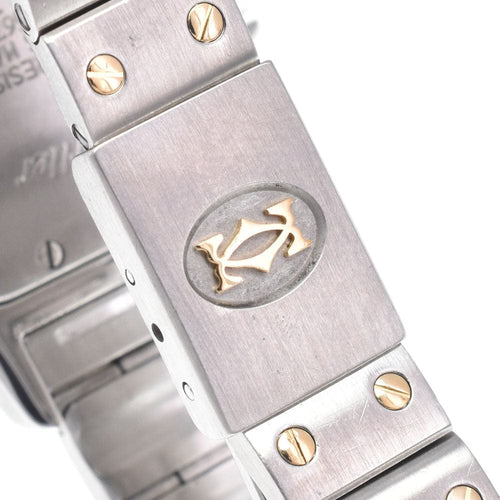 Montre Cartier - Montre Santos de Cartier Galbée à quartz en acier inoxydable et or jaune 58 Facettes nkf9ekfi2x