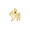 Pendentif Dodo - Pendentif chien en or jaune 18 ct 58 Facettes 21785