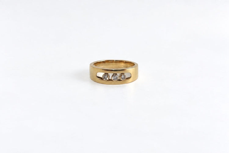 Bague 56.5 Messika - Bague Move Joaillerie en or jaune 18k avec diamants 58 Facettes LP1955/MPNNB