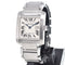 Montre Cartier - Montre Tank Française à quartz en acier inoxydable et or rose, nacre 58 Facettes fid9c4ryvk
