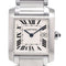 Montre Cartier - Montre Tank Française à quartz en acier inoxydable et or rose, nacre 58 Facettes fid9c4ryvk