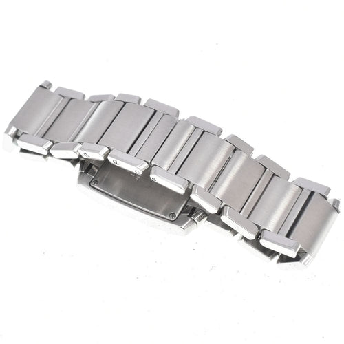 Montre Cartier - Montre Tank Française à quartz en acier inoxydable et or rose, nacre 58 Facettes fid9c4ryvk