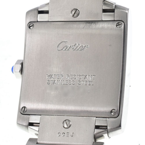 Montre Cartier - Montre Tank Française à quartz en acier inoxydable et or rose, nacre 58 Facettes fid9c4ryvk