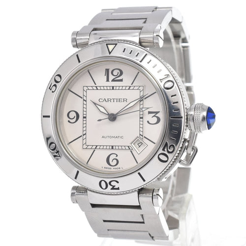 Montre Cartier - Montre Pasha de Cartier automatique en acier inoxydable et or jaune 58 Facettes u3ua0yqxnw