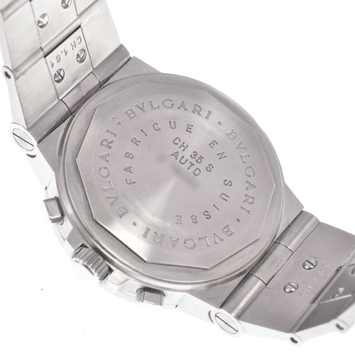 Montre Bvlgari - Montre Diagono chronographe automatique en céramique, acier inoxydable et caoutchouc 58 Facettes woldd1mfcv