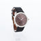 Montre Hermès - Montre Arceau à cadran chocolat, chiffres arabes, LM, set complet 58 Facettes 614