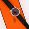 Montre Hermès - Montre Arceau à cadran chocolat, chiffres arabes, LM, set complet 58 Facettes 614