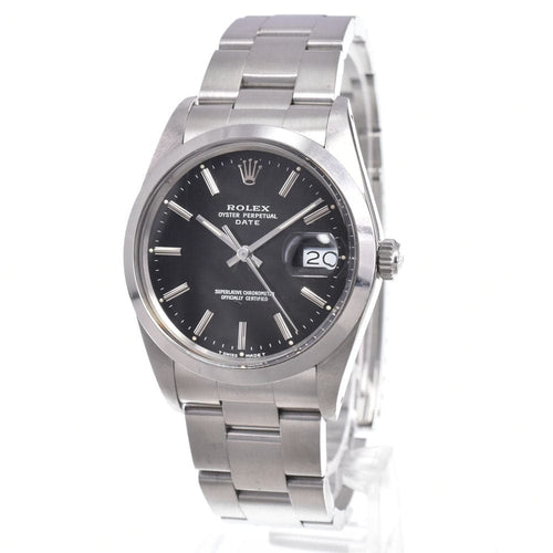 Montre Rolex Oyster Perpetual Date Automatic - Montre en acier et or jaune, index diamants 58 Facettes im58p95hfu