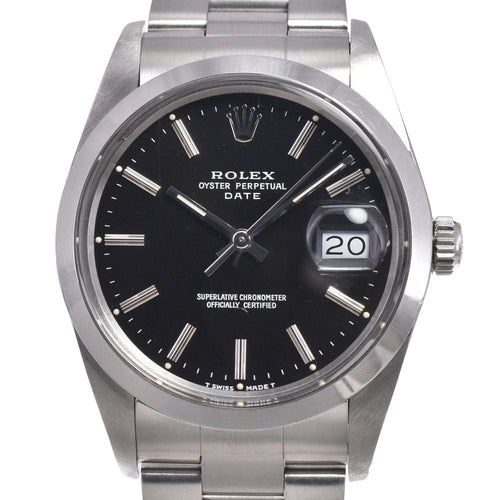 Montre Rolex Oyster Perpetual Date Automatic - Montre en acier et or jaune, index diamants 58 Facettes im58p95hfu