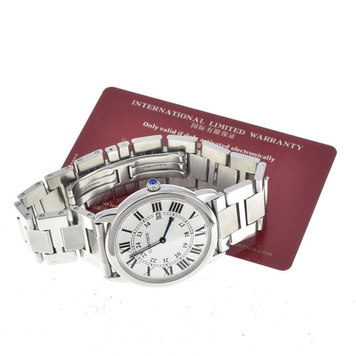 Montre Cartier Ronde Solo de Cartier - Montre à quartz en acier inoxydable 58 Facettes va9dk6texp